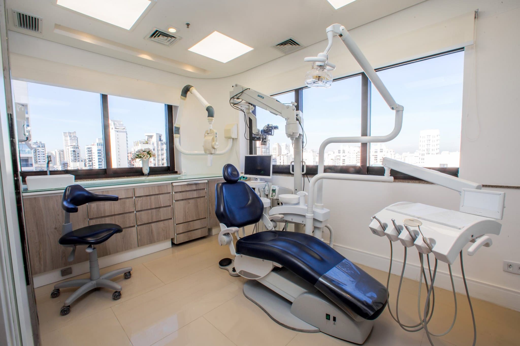 Sala de atendimento com equipo